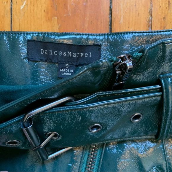 Olive Green Faux Leather Pencil Skirt 💚 - Picture 7 of 10